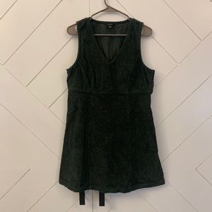 Green corduroy dress